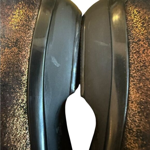 Dansko Olena Metallic Copper Black Loafer 7.5 US 38 EUR Womens Flat Slip On Shoe - Picture 6 of 8